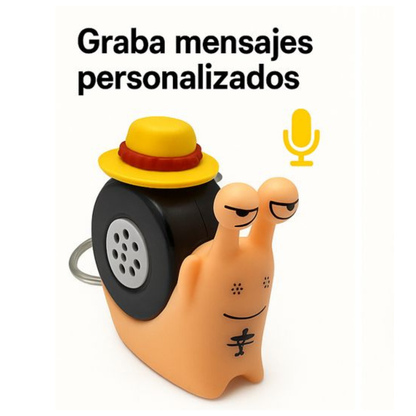 Caracol Llavero con Tono y Grabación de Voz