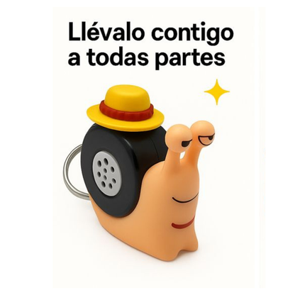 Caracol Llavero con Tono y Grabación de Voz